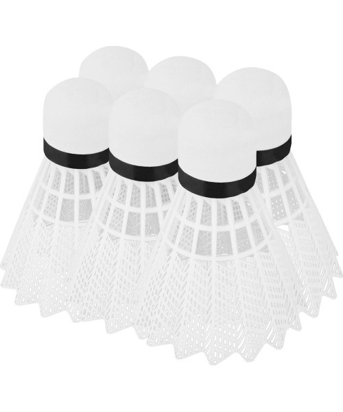 Badminton shuttlecocks white Spokey AIR TEC