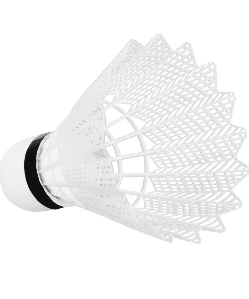 Badminton shuttlecocks white Spokey AIR TEC