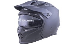 Modulinis motociklininko šalmas W-TEC Badalone - Matinė juoda
