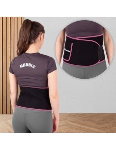 Neopreninis diržas inSPORTline Waistpire - Rožinė