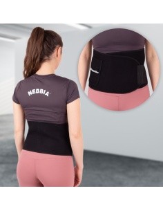 Neopreninis diržas inSPORTline Waistpire - Juoda