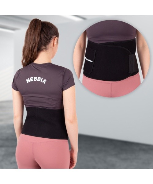 Neopreninis diržas inSPORTline Waistpire - Juoda