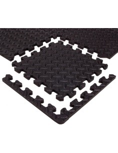 Puzzle mat inSPORTline Famkin (12 tiles, 18 edges) - Black