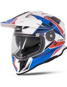 Motorcycle Helmet W-TEC Valso Graphic - Red/White/Blue