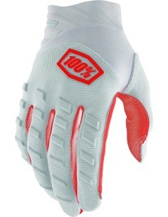 Motokroso pirštinės 100% Airmatic Silver - Sidabrinė