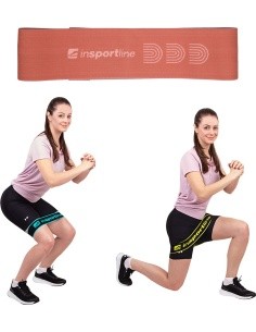 Pasipriešinimo guma inSPORTline Hiplop M - Rožinė