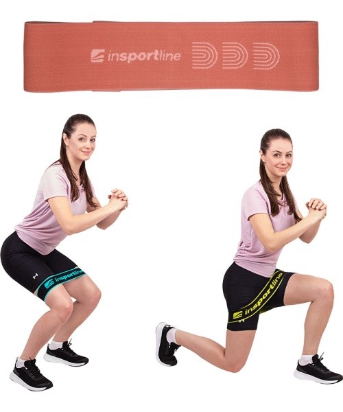 Resistance Band inSPORTline Hiplop M - Pink