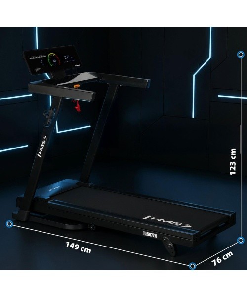 ELECTRIC TREADMILL BLUETOOTH COMPATIBLE WITH TRAINING APPS BE5872N HMS