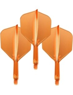 Dart Flights Target K-Flex Neon No.6 Medium – 3-Pack - Fluo Orange