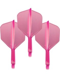 Smiginio strėlyčių sparneliai Target K-Flex Neon Nr.6 Medium – 3 vnt. - Fluorescencinė rožinė