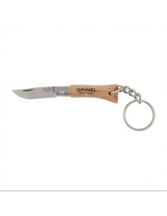 Opinel pocket knife No.2 Beech handle with key ring