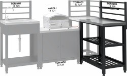 Module table TORINO 4 for outdoor kitchen 80x47x123cm