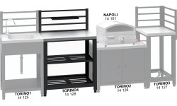 Modulinis stalas TORINO 4 lauko virtuvei, 80x47x123 cm