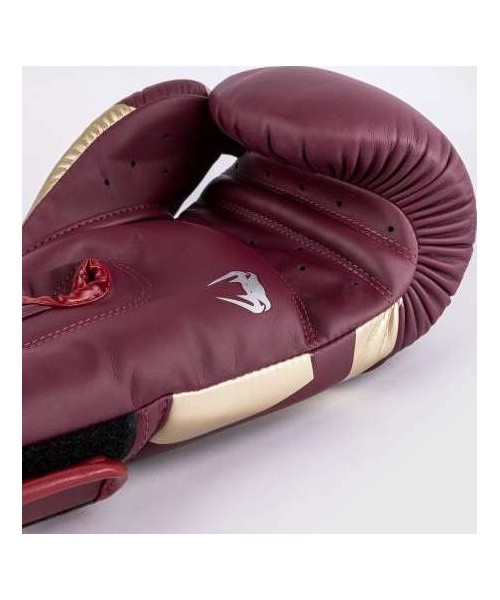 Venum Elite bokso pirštinės, bordo/auksinės