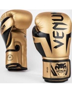 Venum Elite Boxing Gloves - Gold/Black