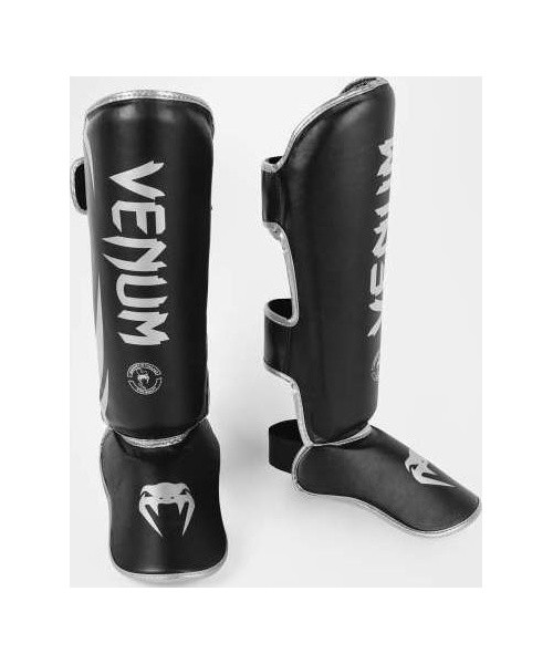 Venum Challenger 2.0 blauzdų apsaugos, juodos/sidabrinės