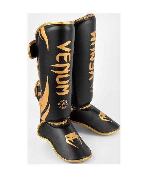 Venum Challenger Standup Shin Guards - Black/Gold