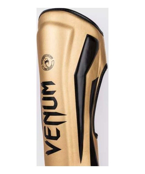 Blauzdų apsaugos Venum Elite Standup, auksinės/juodos