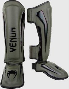 Blauzdų apsaugos Venum Elite Standup – chaki/juoda