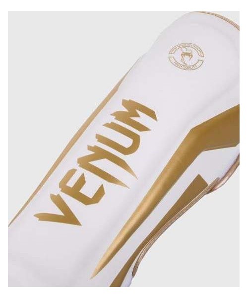 Shin Guards Venum Elite Standup - White/Gold
