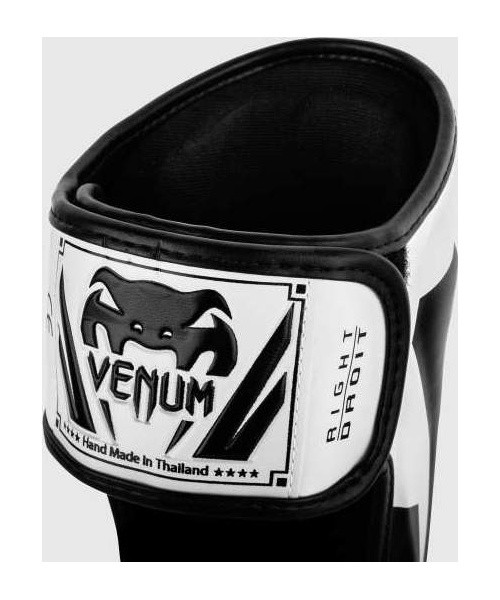 Venum Elite Standup blauzdų apsaugos, baltos/juodos