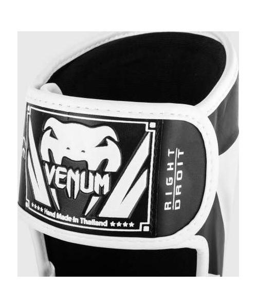 Blauzdų apsaugos Venum Elite Standup, juoda/balta