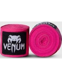 Bokso bandažai Venum Kontact, 4,5 m – neoninė rožinė