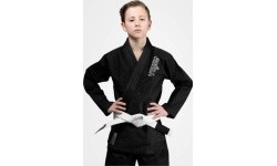 Venum Contender vaikiškas BJJ kimono (su nemokamu baltu diržu) – juodas