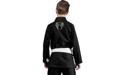 Venum Contender vaikiškas BJJ kimono (su nemokamu baltu diržu) – juodas