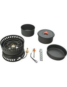 Cookware with cooker TREK set 9pcs with accessories