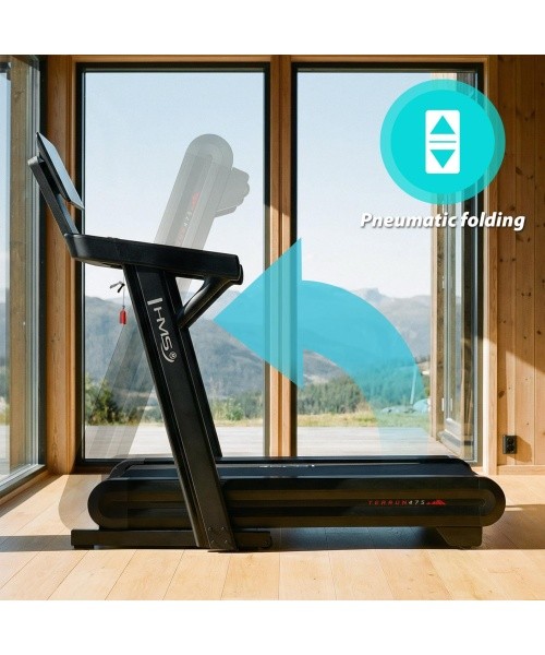 PROFESSIONAL ELECTRIC HOME TREADMILL WITH INCLINE AND DECLINE FUNCTION HMS TERRUN475
