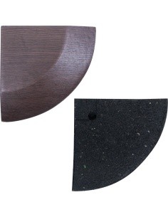 Corner Piece for Luxteko Waffle Floor Mats 2 cm – 1 Pc. - Wood