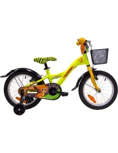 4KIDS Lion 16" bike, size 10" (25.5 cm) (aluminium, yellow)