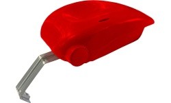 Children's bicycle rear rack box (red)