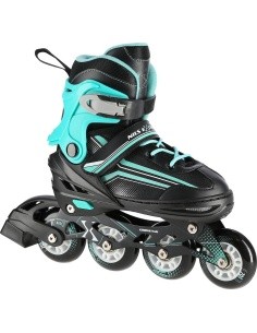 NH18190 2IN1 IN-LINE SKATES/HOCKEY ICE SKATES - Black/Blue