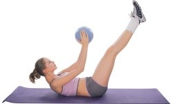 Gimnastikos kamuolys inSPORTline Aerobic Ball 35 cm - Mocha mousse
