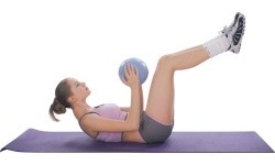 Exercise Ball inSPORTline Aerobic Ball 35 cm - Mocha mousse