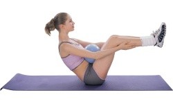 Exercise Ball inSPORTline Aerobic Ball 35 cm - Mocha mousse