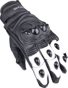W-TEC Radoon Motorcycle Gloves - Black/White