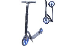 Worker Span folding scooter with shock absorbers (up to 100kg) - Blue