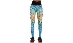 Women’s Sports Leggings Bas Black Wave 90 - Multi-Coloured