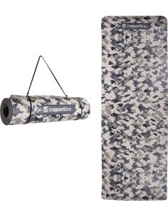 Mankštos kilimėlis inSPORTline Camu 173x61x0,4 cm - Pilka, kamufliažo