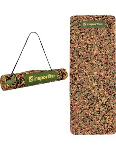 Mankštos kilimėlis inSPORTline Camu 173x61x0,4 cm - Ruda
