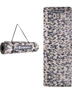Gimnastikos kilimėlis inSPORTline Camu 173x61x0,8 cm - Pilkas kamufliažas