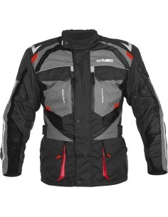 Men’s Motorcycle Jacket W-Tec Burdys Evo - Black, grey, red