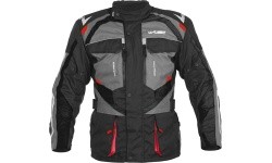Vyriška motociklininko striukė W-Tec Burdys Evo - Juoda, pilka, raudona