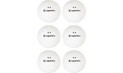Table Tennis Balls inSPORTline Elisenda S2 – 6 Pcs. - White