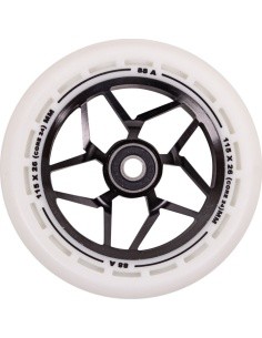 Scooter Wheels LMT L, 115mm, w/ ABEC, 9 Bearings - Black/White