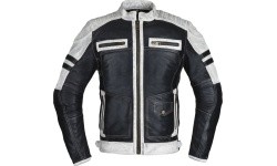 Men’s Leather Jacket W-TEC Esbiker - Black