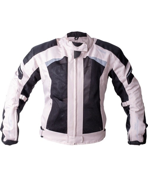 Women’s Summer Textile Motorcycle Jacket BOS Aylin - Sidabro, pilka